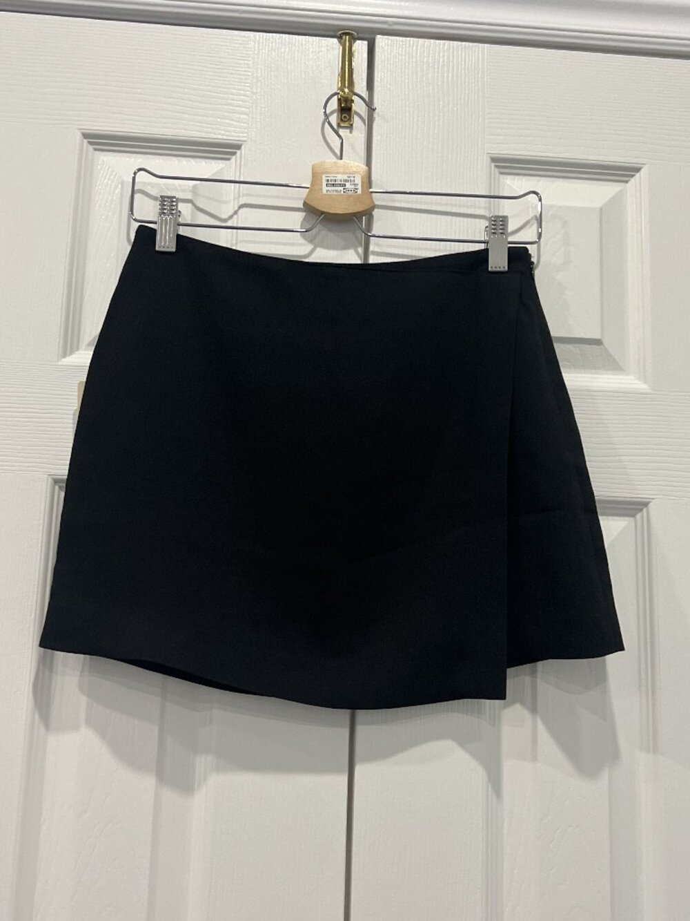 NWT Black Wrap Mini Skirt
